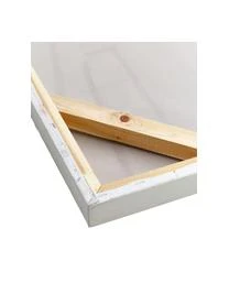 Bemalter Leinwanddruck Golden Blue I – Bild 5