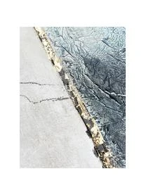 Bemalter Leinwanddruck Golden Blue I – Bild 6