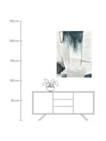 Bemalter Leinwanddruck Golden Blue I – Bild 3