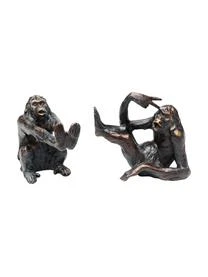 Handgefertigte Buchstützen Monkey, 2-tlg. – Bild 6