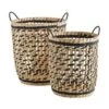 Madam Stoltz Aufbewahrungskörbe-Set Anna Aus Binsengeflecht, 2-tlg.