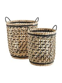 Madam Stoltz Aufbewahrungskörbe-Set Anna Aus Binsengeflecht, 2-tlg.